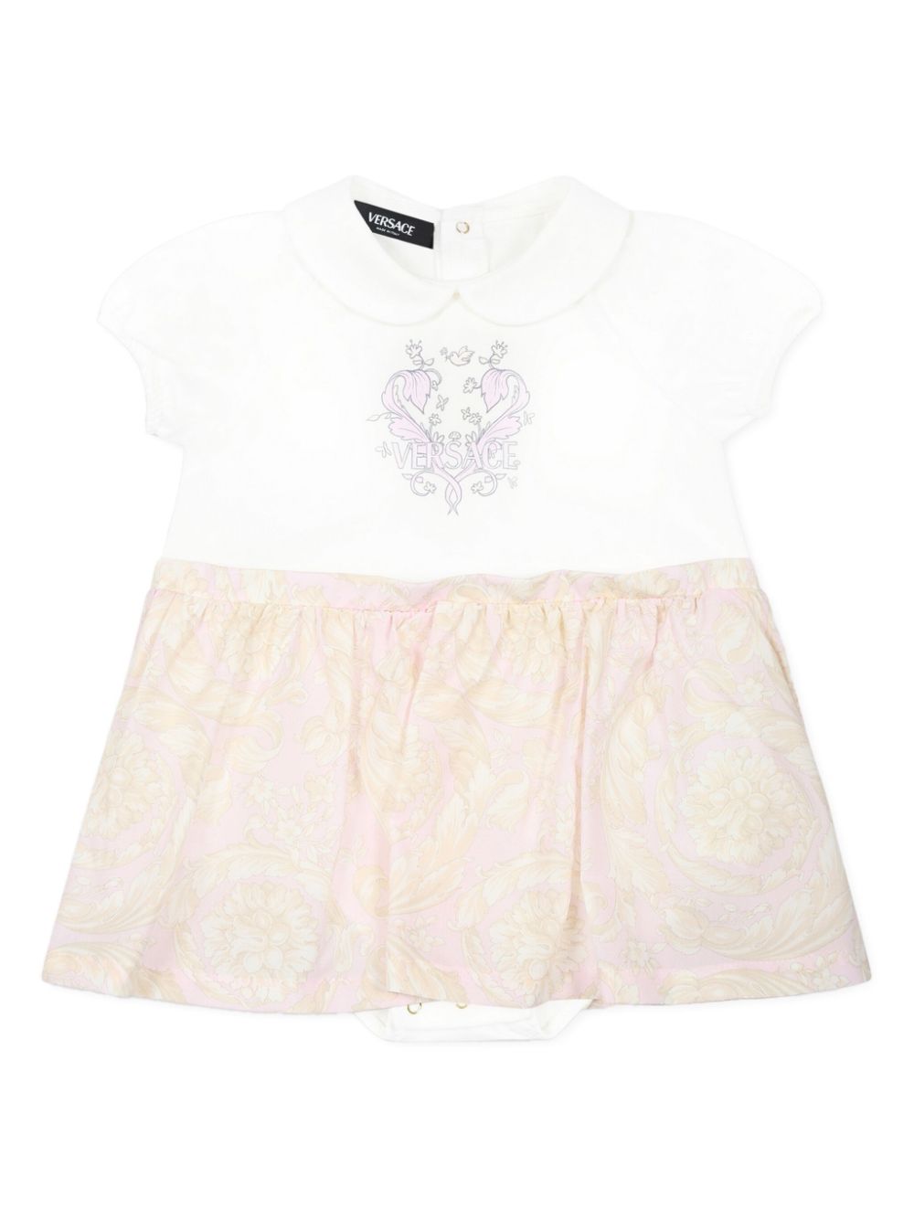 Versace Kids printed dress - White