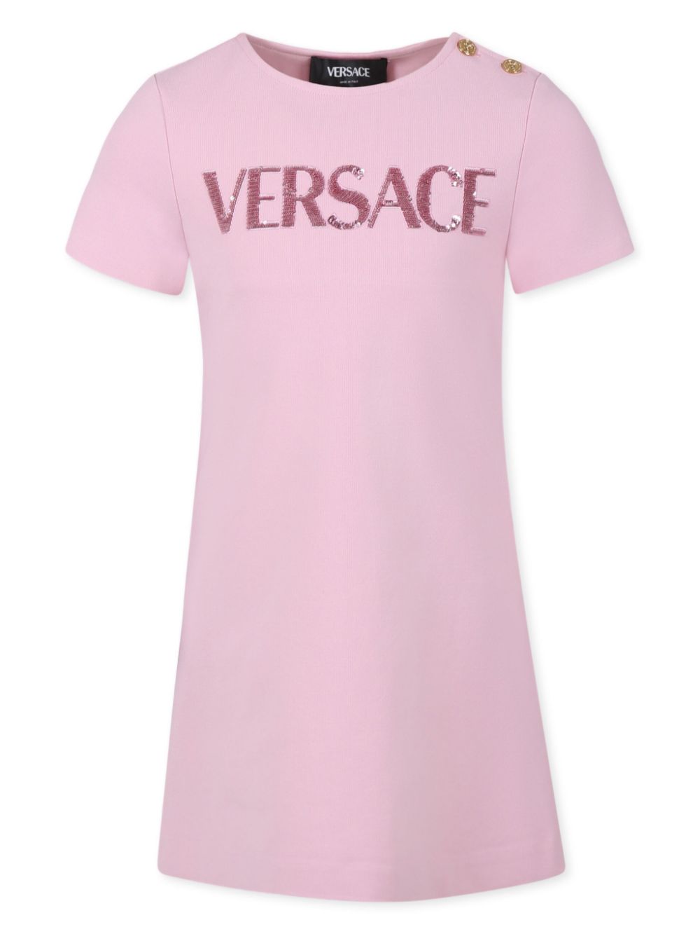 Versace Kids sequinned dress - Pink