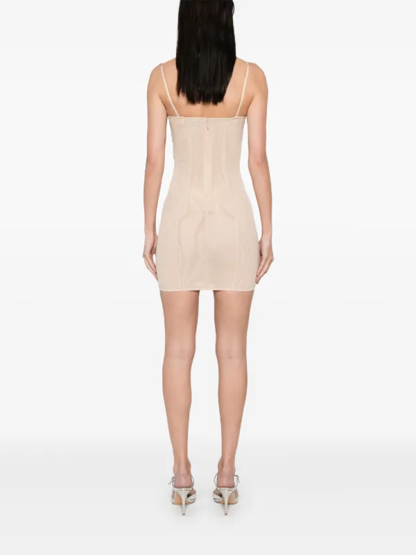 The Attico Corset Mini Dress | Grey | FARFETCH
