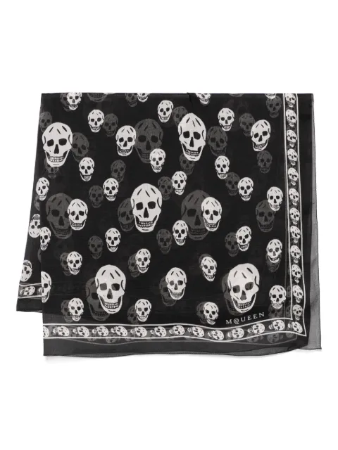Alexander McQueen skull-print scarf