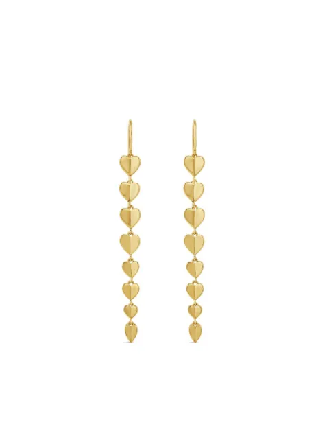 Dinny Hall Folded Heart Column drop earrings