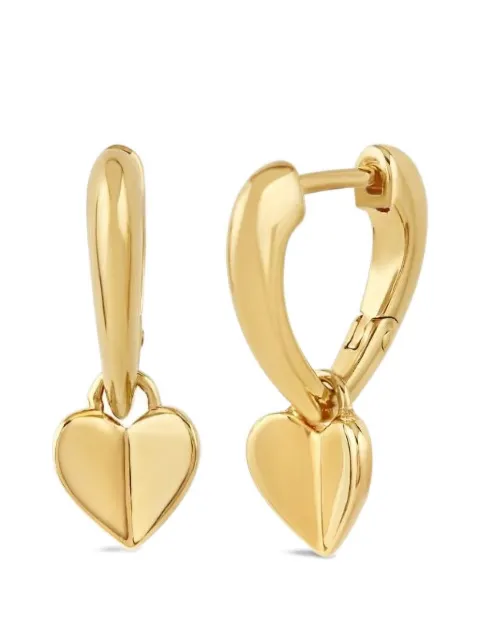 Dinny Hall aretes Folded Heart