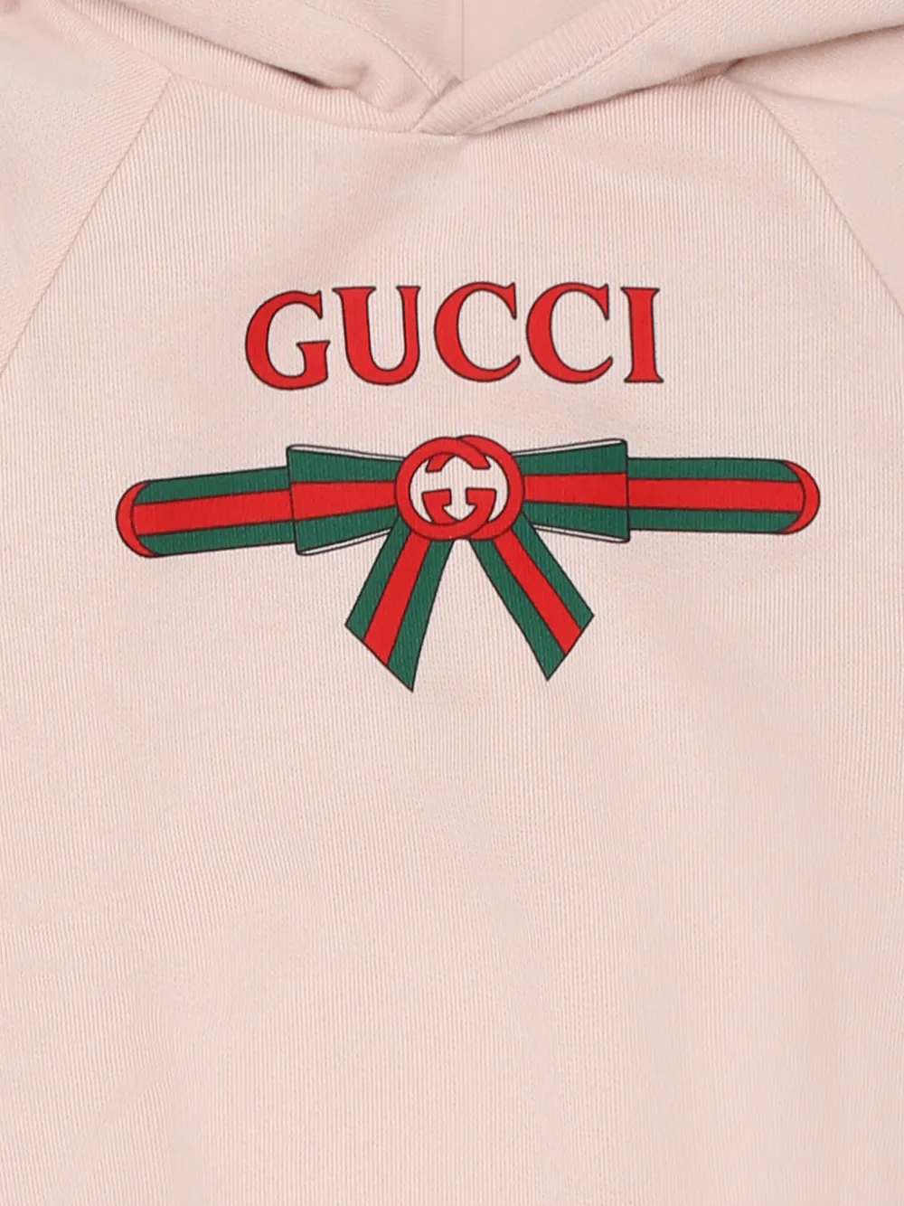 Gucci Kids Hoodie met logoprint Roze