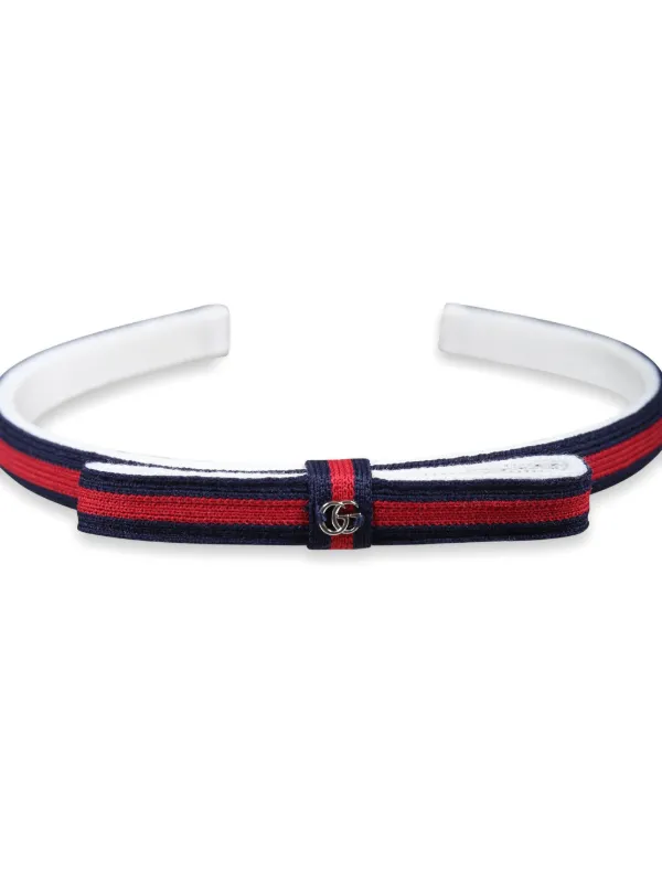 Stripped Gucci headband Gucci Beige Logo Stripe Sports Headband & Wristbands Set M  main image 2