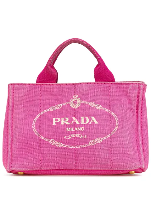 Prada Pre-Owned 2013-2024 Small Canapa Logo satchel