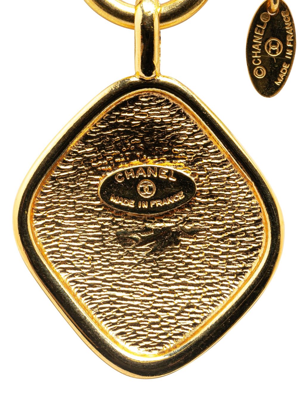 CHANEL Pre-Owned 1970-1980 Gold Plated 31 Rue Cambon Pendant costume necklace - Goud