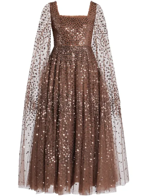 Needle & Thread sequin-embellished midi dress