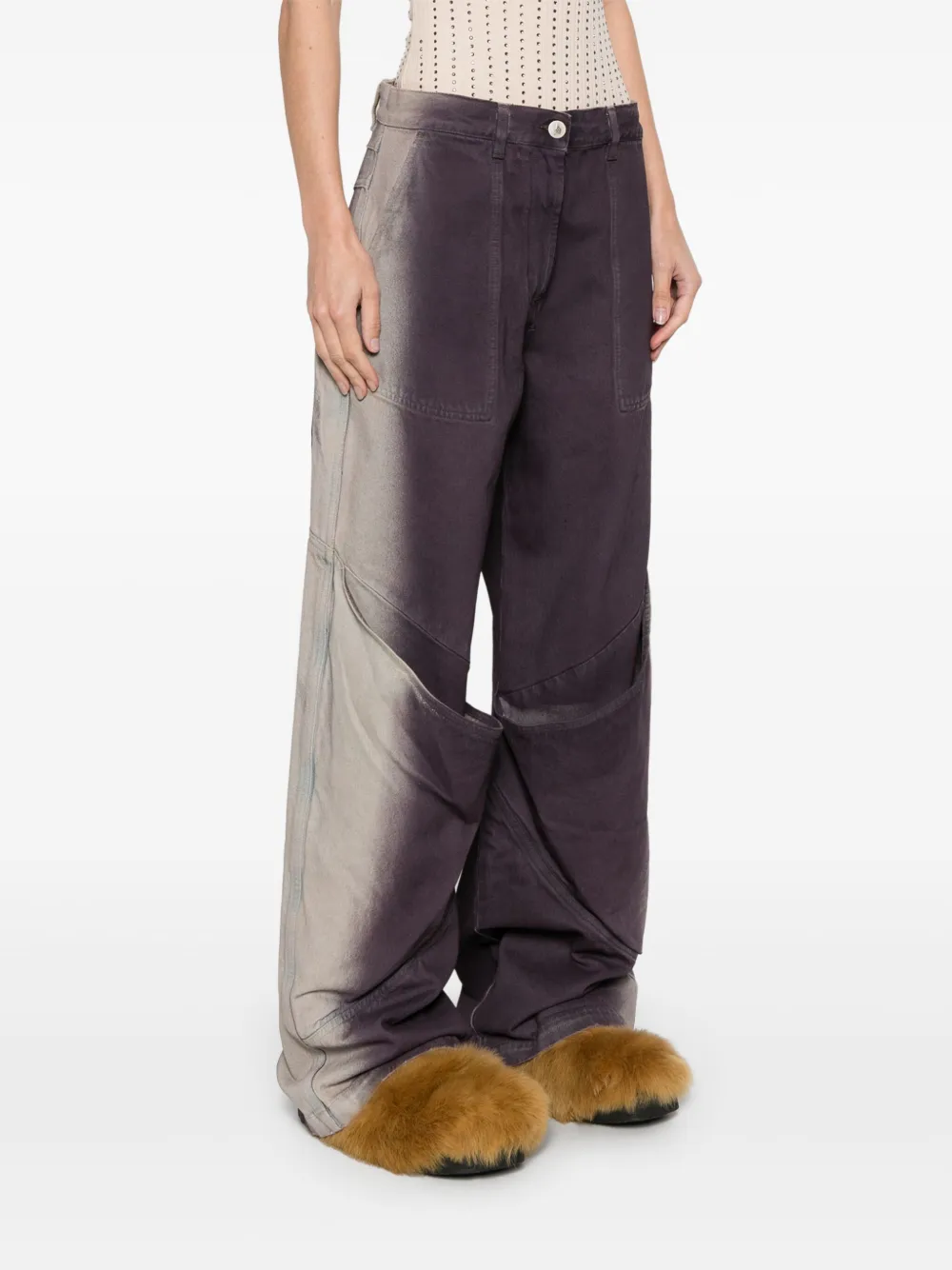 The Attico Lange jeans Paars