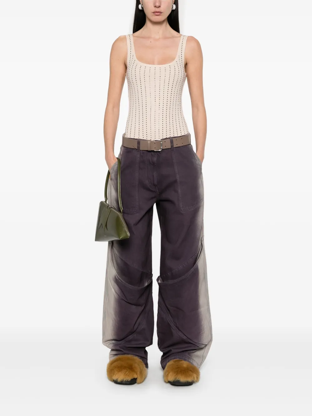 theattico The Attico Lange jeans - Paars