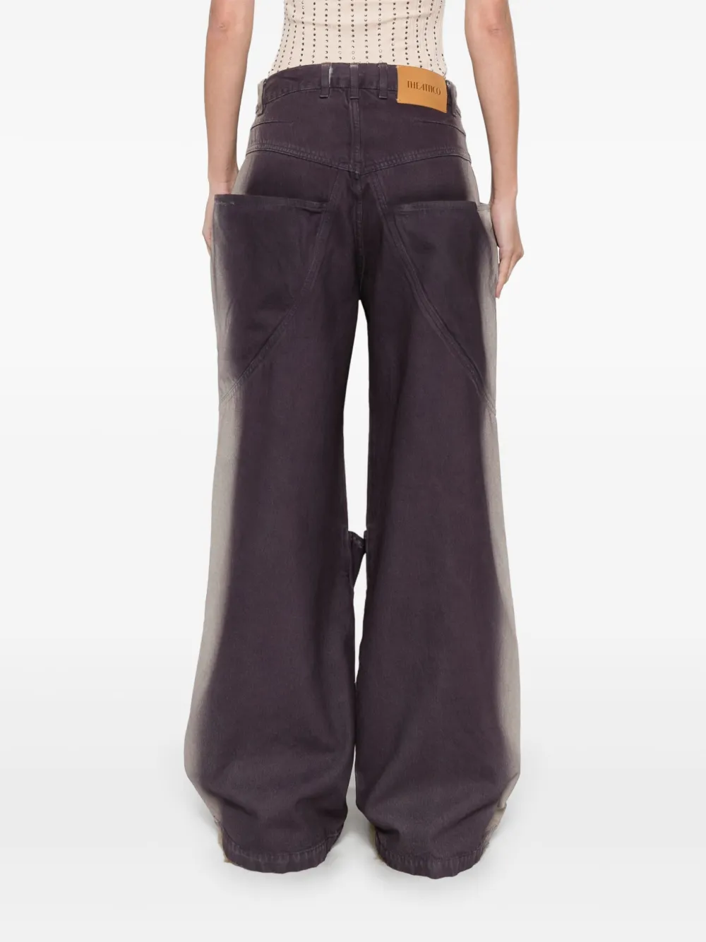 The Attico Lange jeans Paars