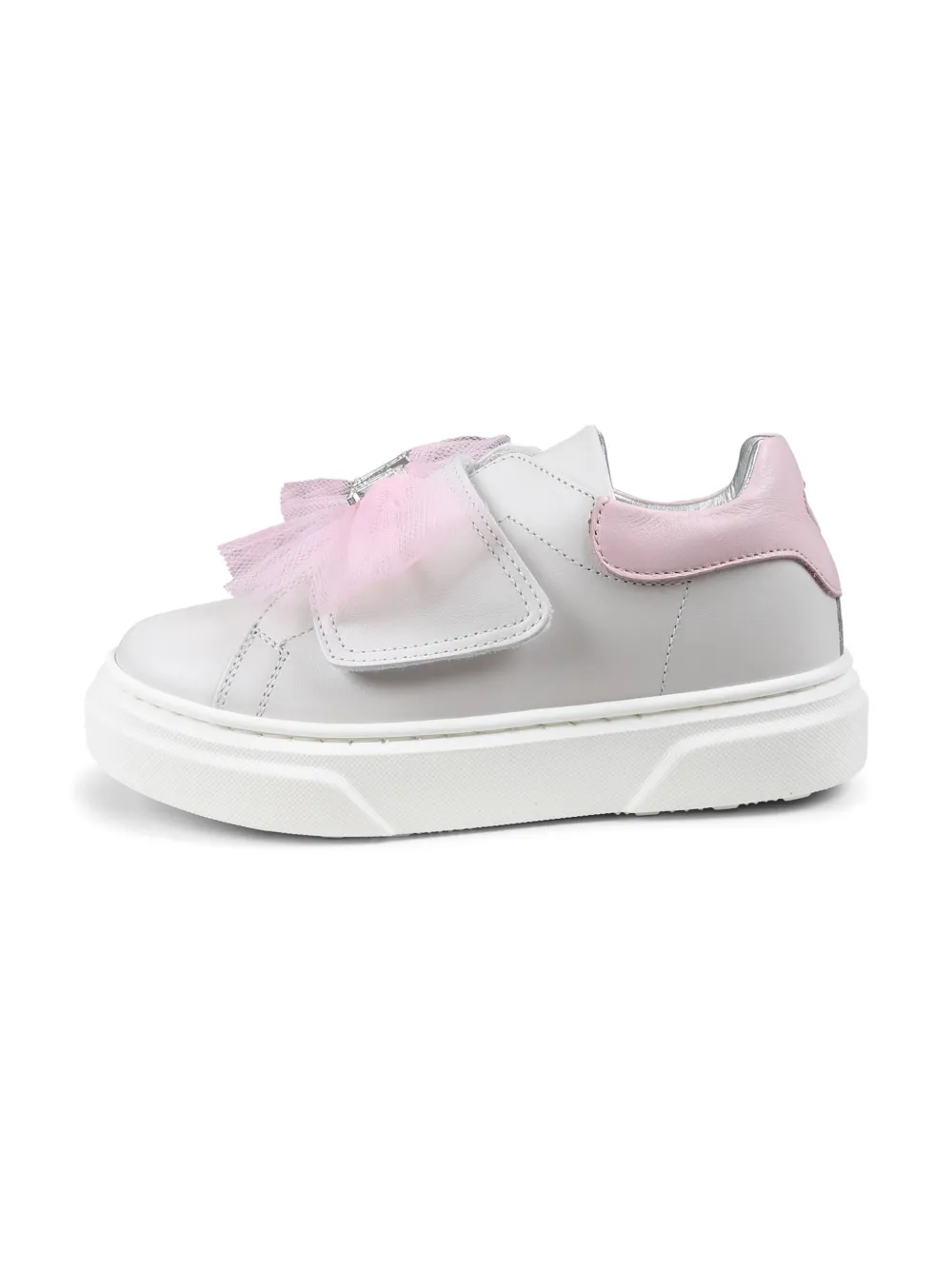 Monnalisa Sneakers met logo van stras Wit