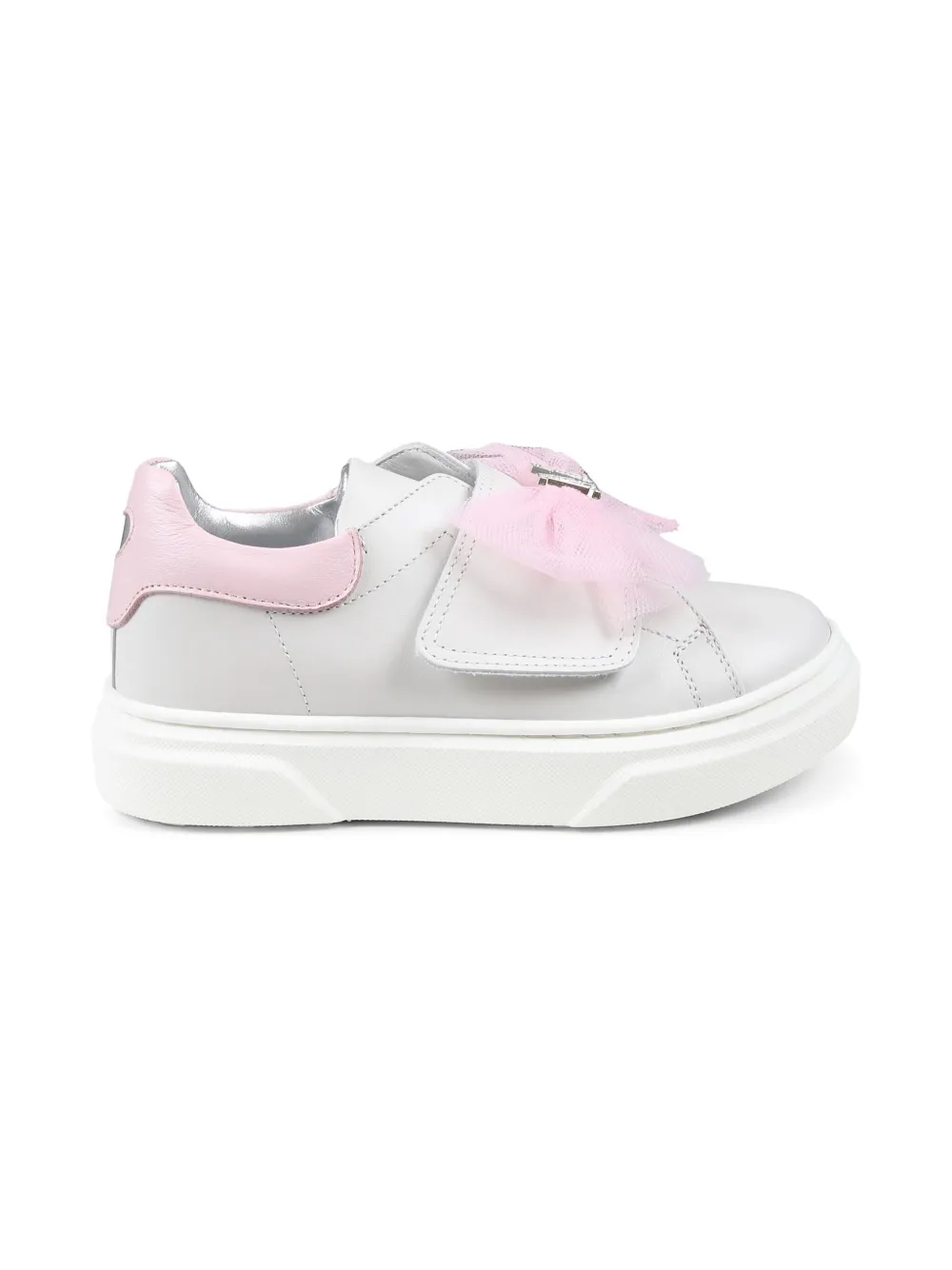 Monnalisa Sneakers met logo van stras Wit