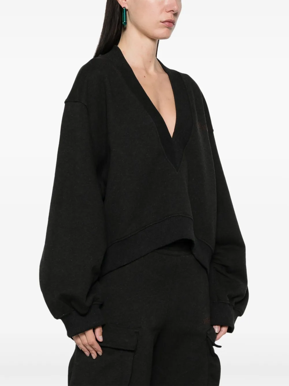 The Attico Sweater met vervaagd effect Zwart