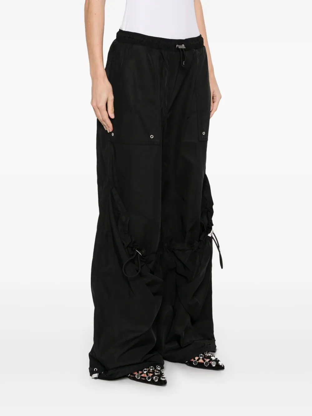 The Attico Lange broek Zwart