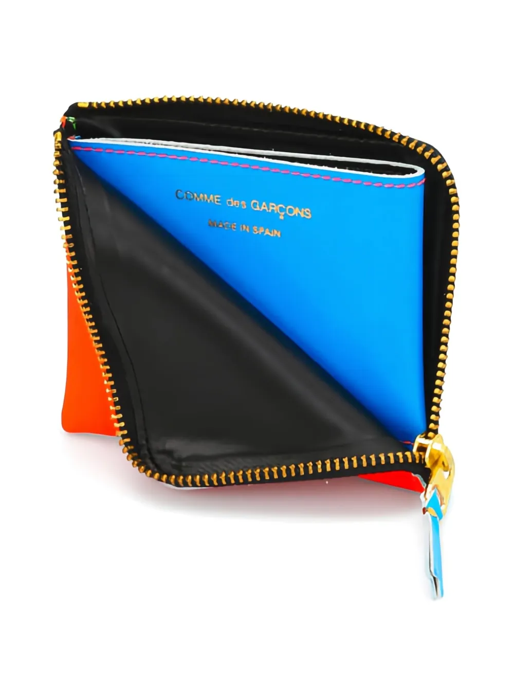 COMME DES GARÇONS SUPER FLUO ZIP-AROUND WALLET 