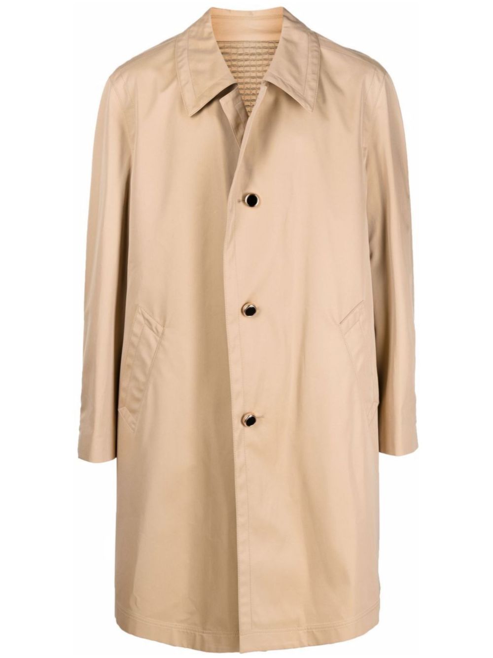 cotton single-breasted coat