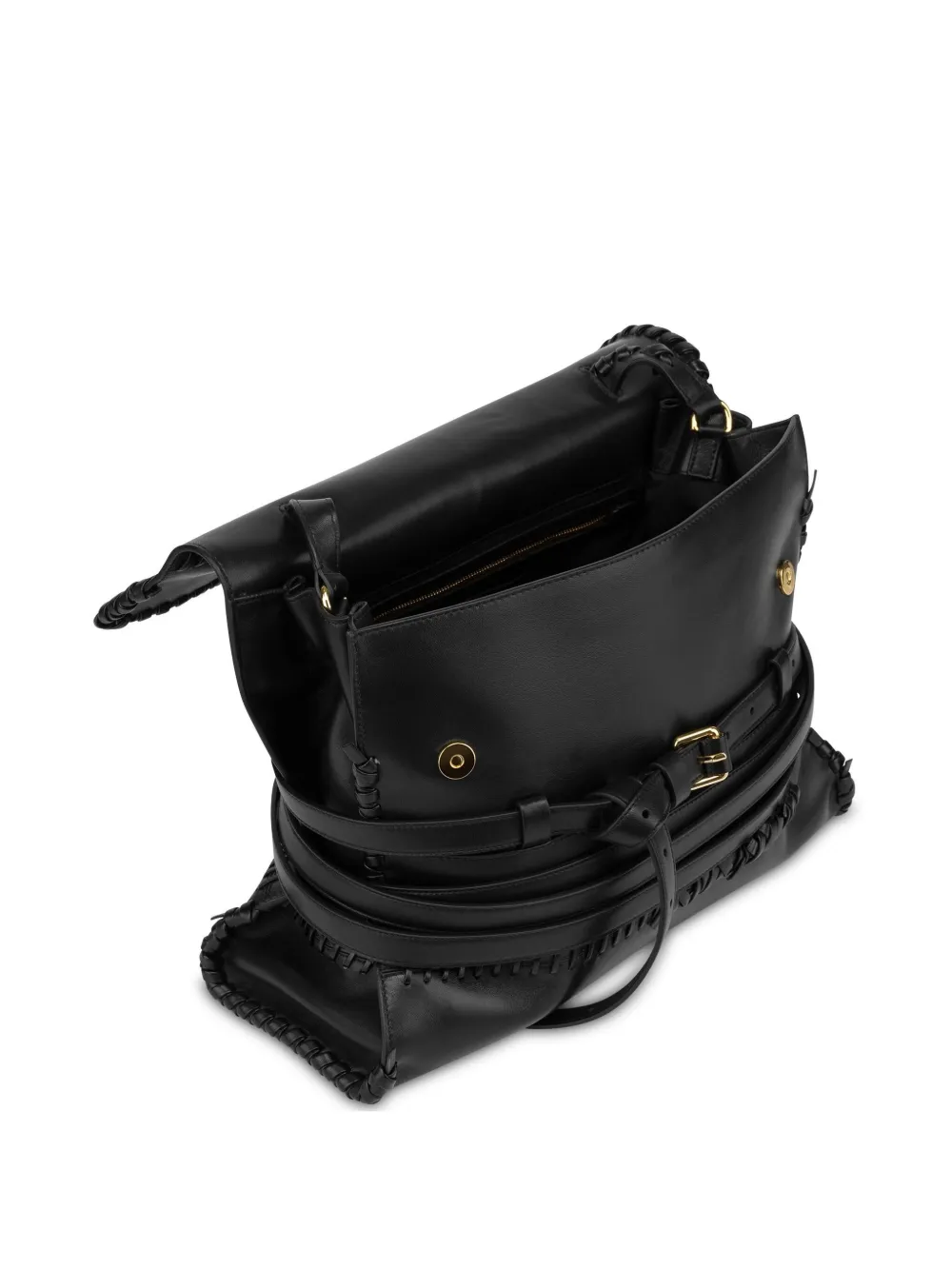 Moschino Tie Me schoudertas Zwart