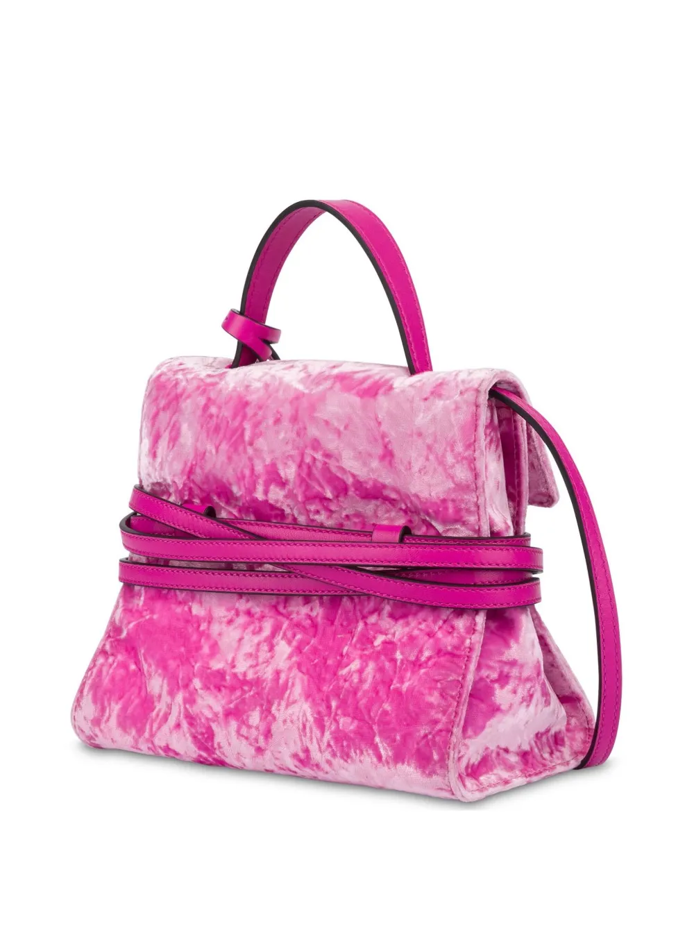 Moschino Shopper met ceintuur - Roze