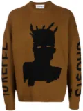 Études Studio graphic-print sweater - Brown