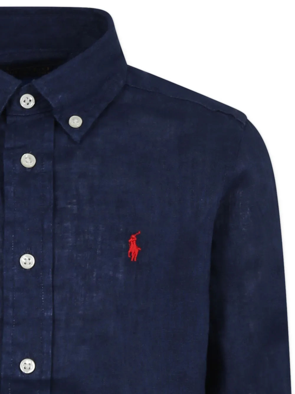 POLO RALPH LAUREN KIDS Linnen shirt Blauw