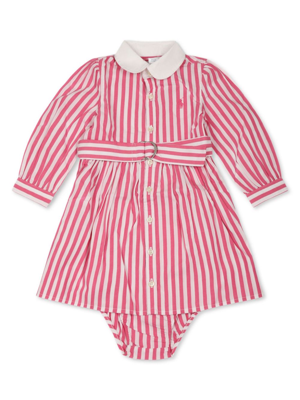 POLO RALPH LAUREN KIDS striped body Roze