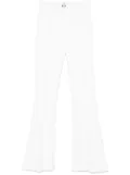 Elisabetta Franchi crepe flared trousers - White