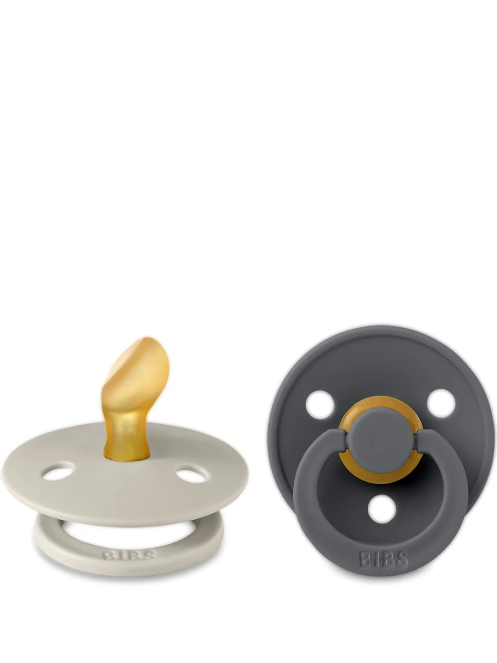 BIBS engraved logo dummies (pack of two) | Black | Image 1
