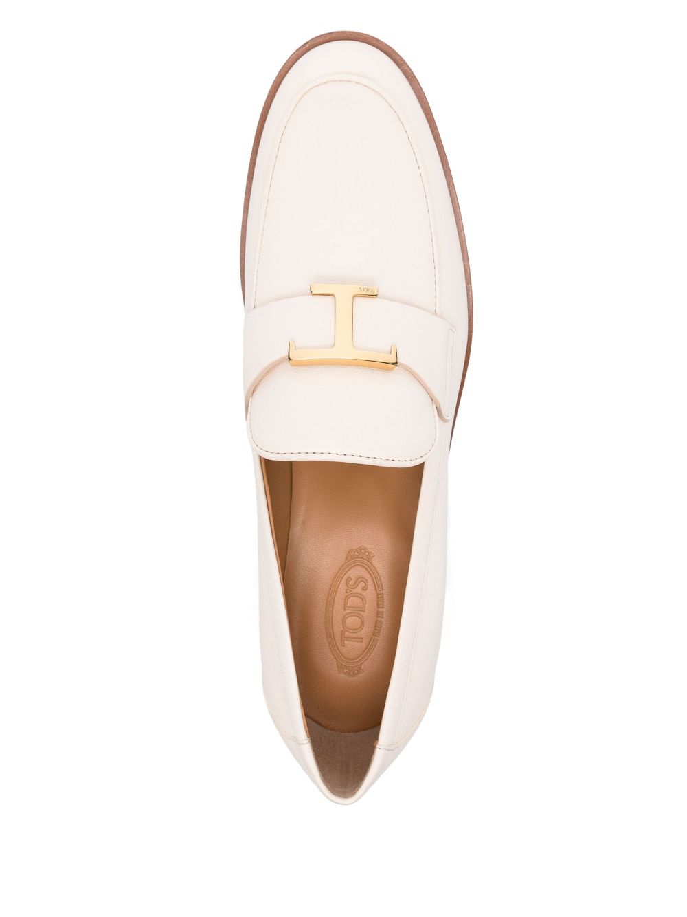 Tod's leather loafers White