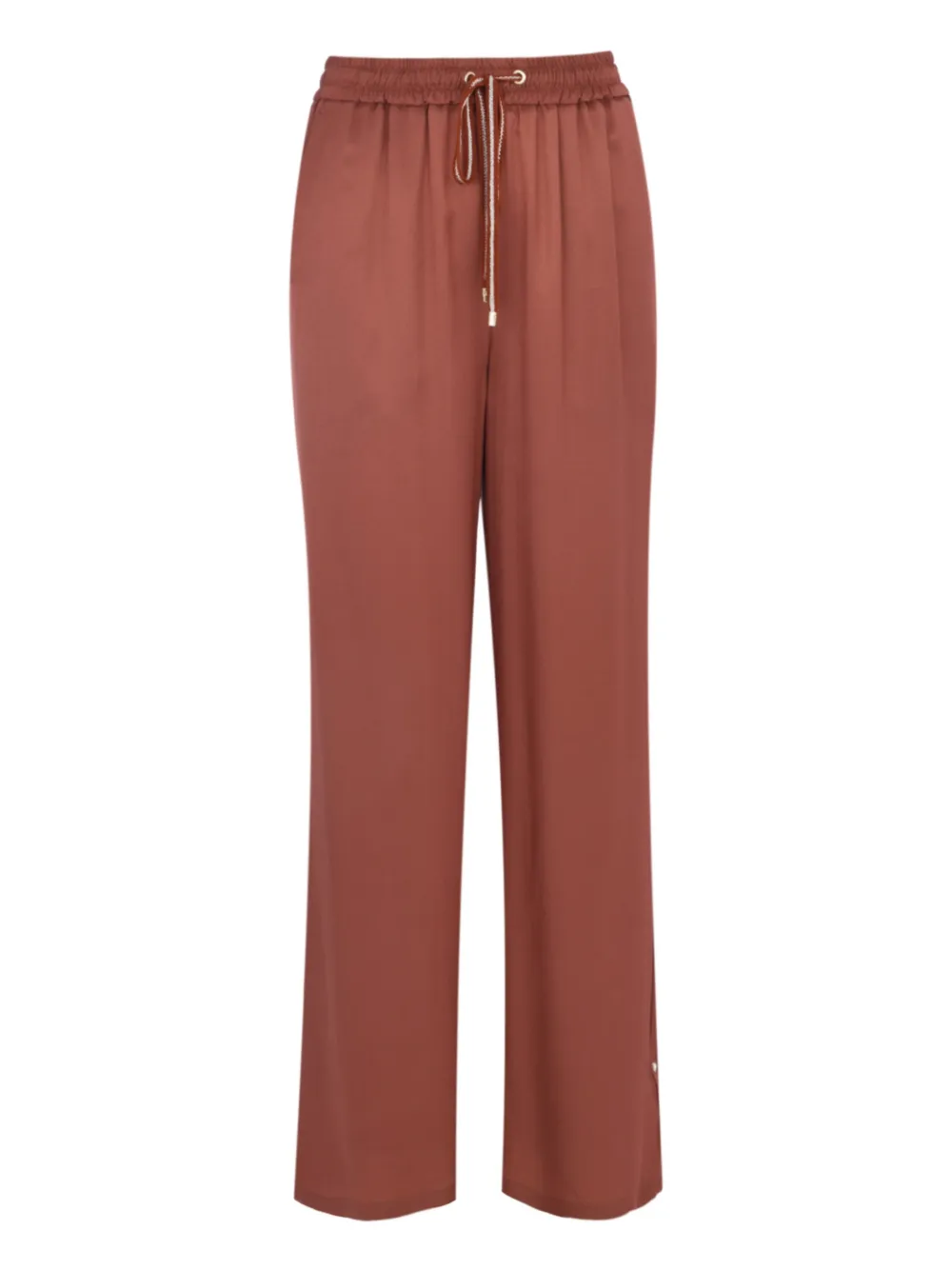 Lorena Antoniazzi drawstring-waist trousers | Brown | Image 1