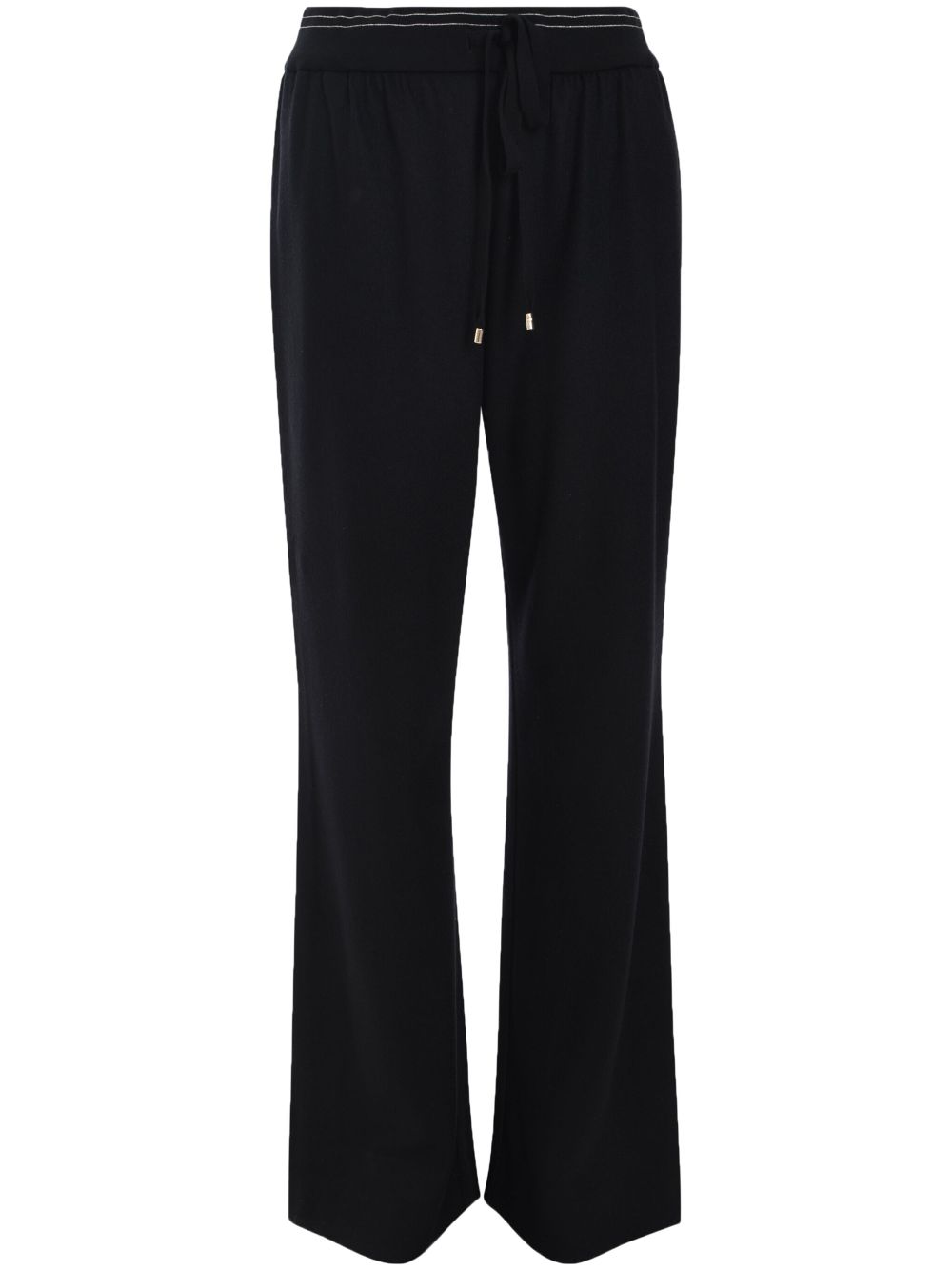 Lorena Antoniazzi virgin wool track pants – Black