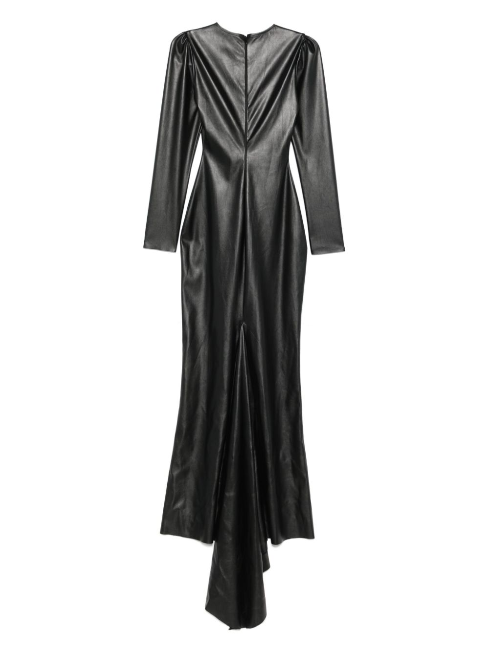 Alchemy x Lia Aram maxi-dress van imitatieleer - Zwart