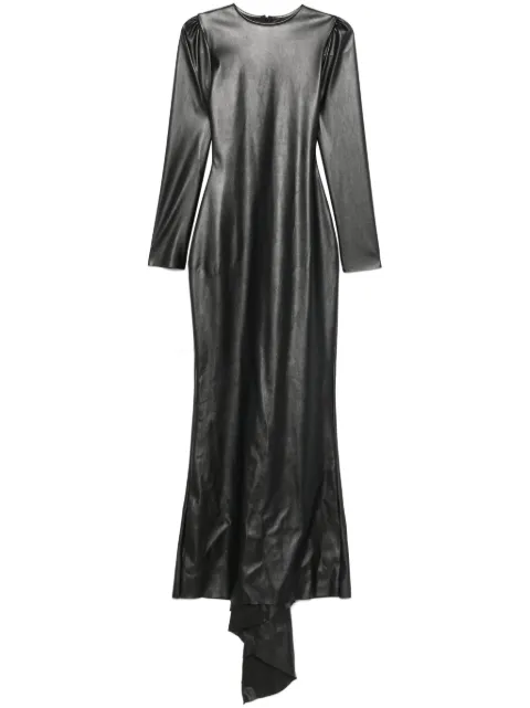 Alchemy x Lia Aram faux-leather maxi dress