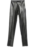 Alchemy x Lia Aram faux-leather leggings - Black