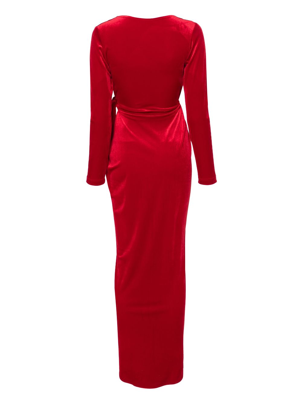 Alchemy x Lia Aram fluwelen maxi-jurk - Rood