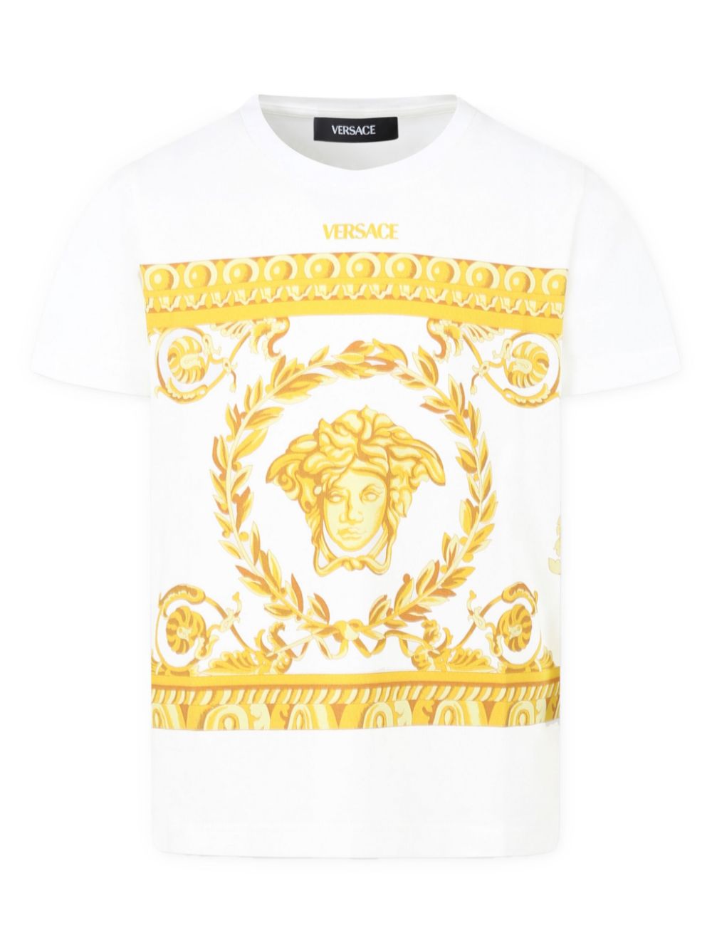 Versace Kids logo-print T-shirt - White