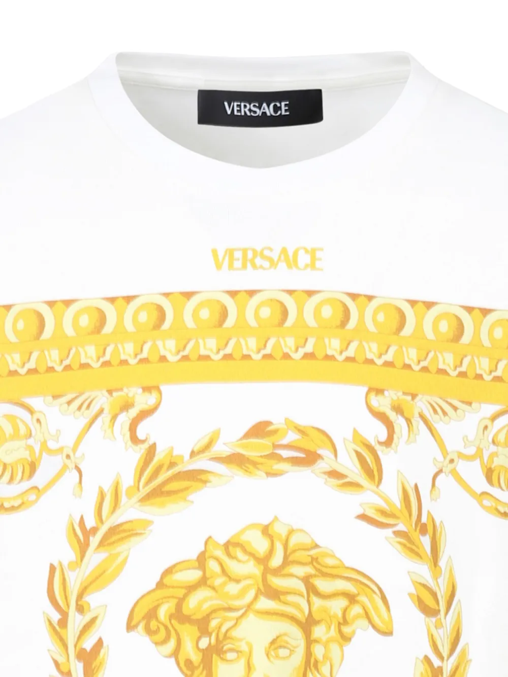 Versace Kids T-shirt met logoprint Wit