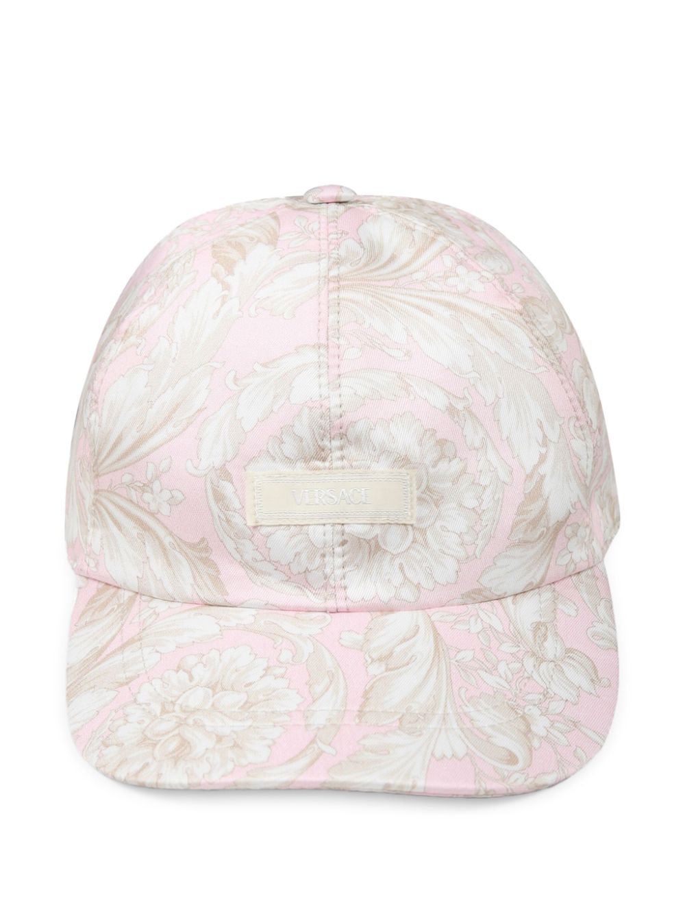 Versace Kids Barocco-print baseball cap - Pink