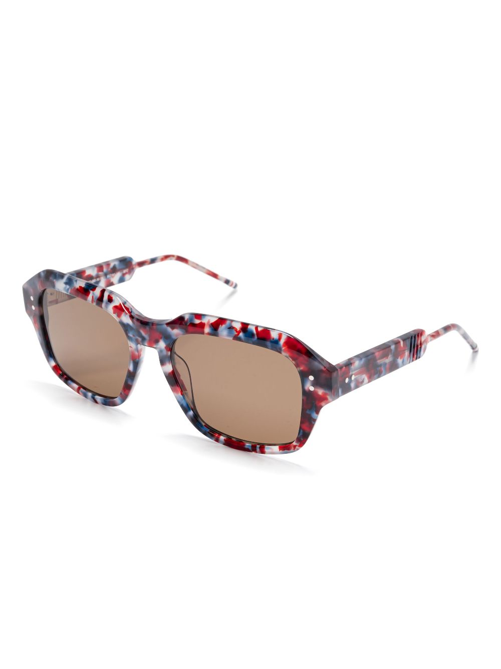 Thom Browne Eyewear Zonnebril met oversized montuur - Rood