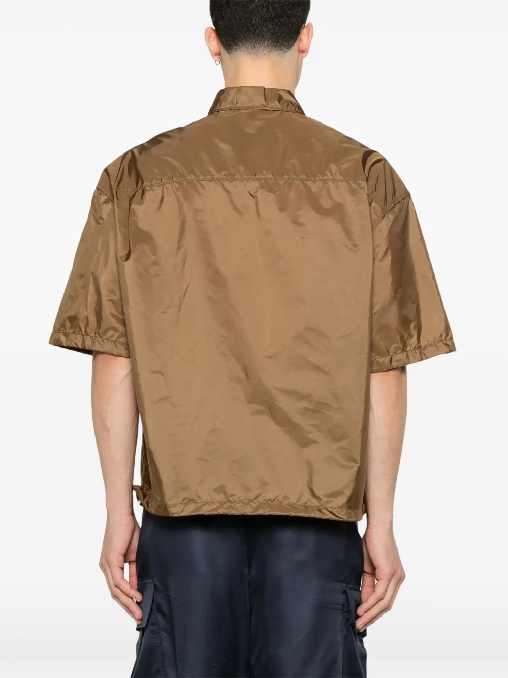 Prada Overhemd met rits Bruin
