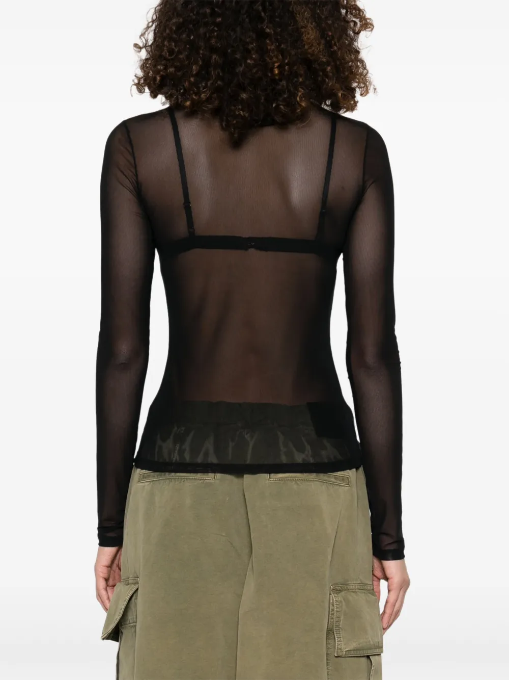 JEAN PAUL GAULTIER FLOCKED-LOGO T-SHIRT