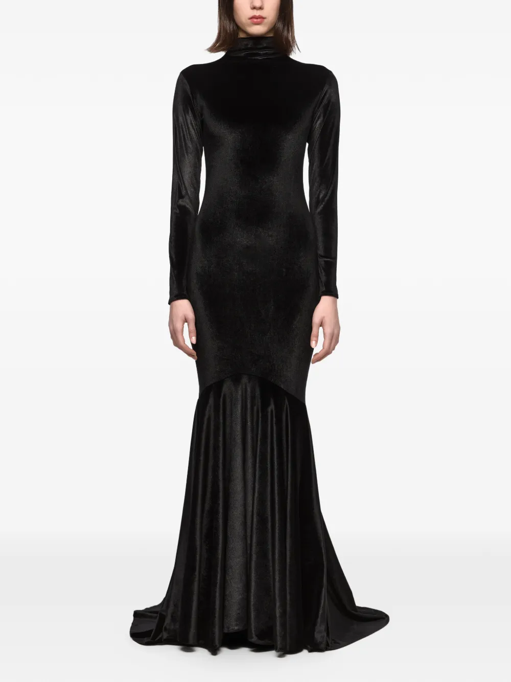 Atu Body Couture velvet maxi dress - Black