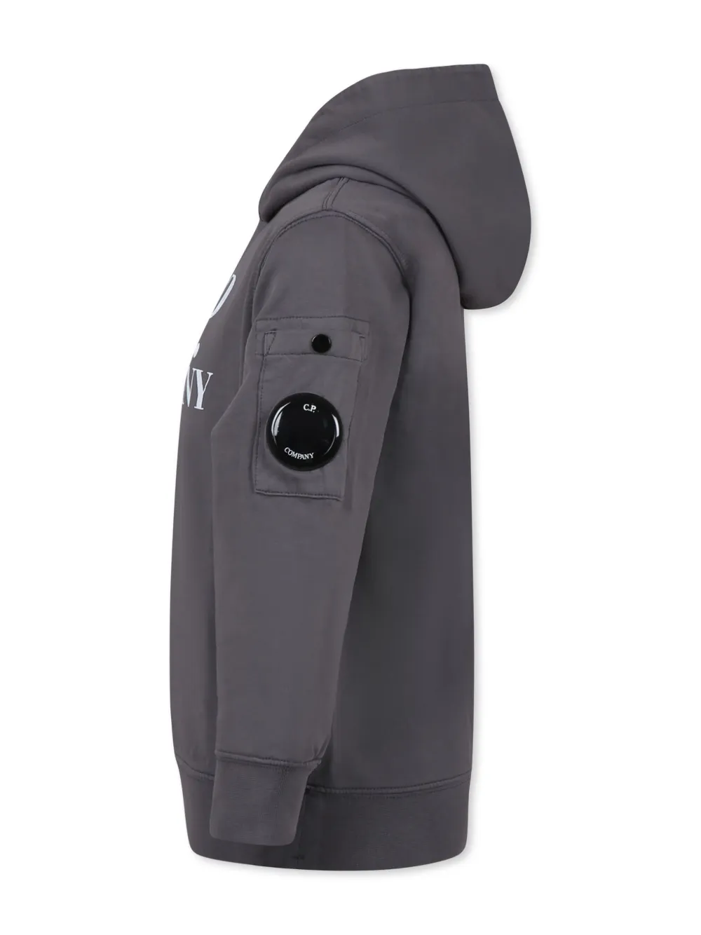 C.P. Company Kids Hoodie met logoprint Grijs