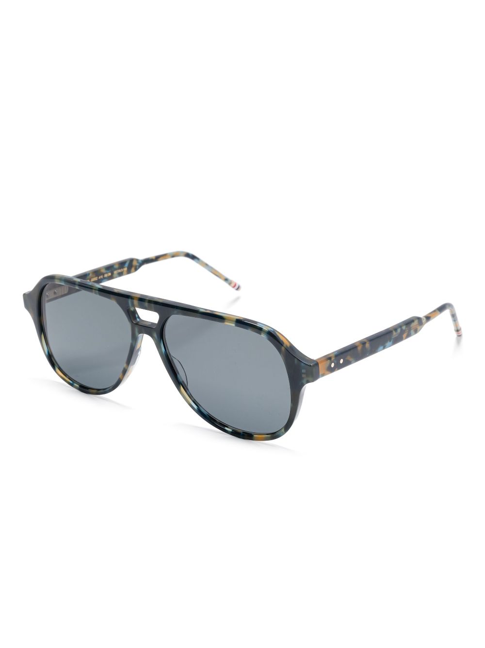 Thom Browne Eyewear Zonnebril met piloten montuur - Blauw