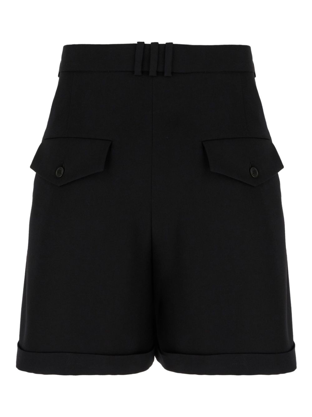 Balmain wool bermuda shorts - Zwart