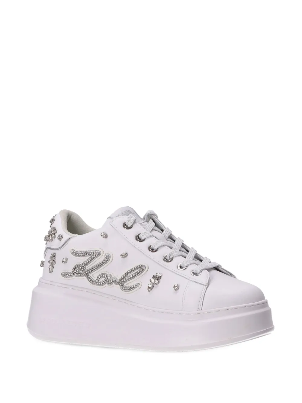 Karl Lagerfeld Anakapri Florastone sneakers - Wit