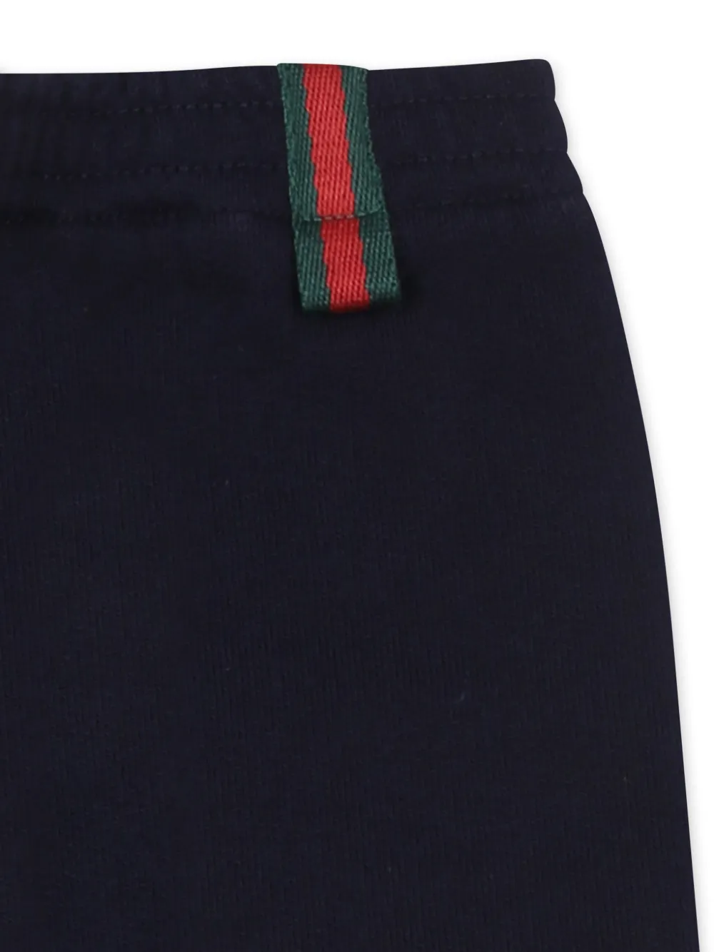 Gucci Kids Katoenen trainingsbroek met Web-streep Blauw