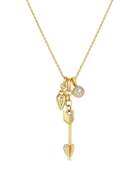 Dinny Hall 9K yellow gold My World diamond necklace