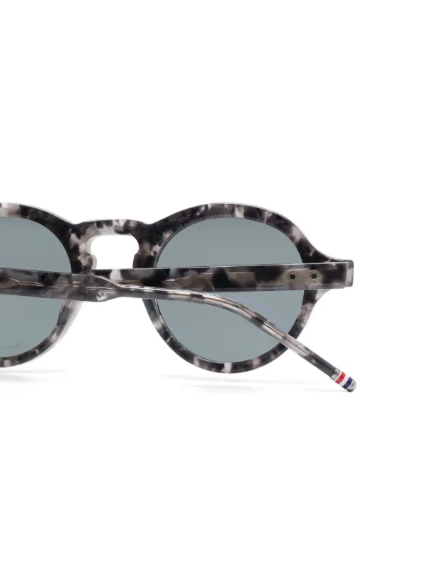 Thom Browne Eyewear round-frame Sunglasses | Grey | FARFETCH RO