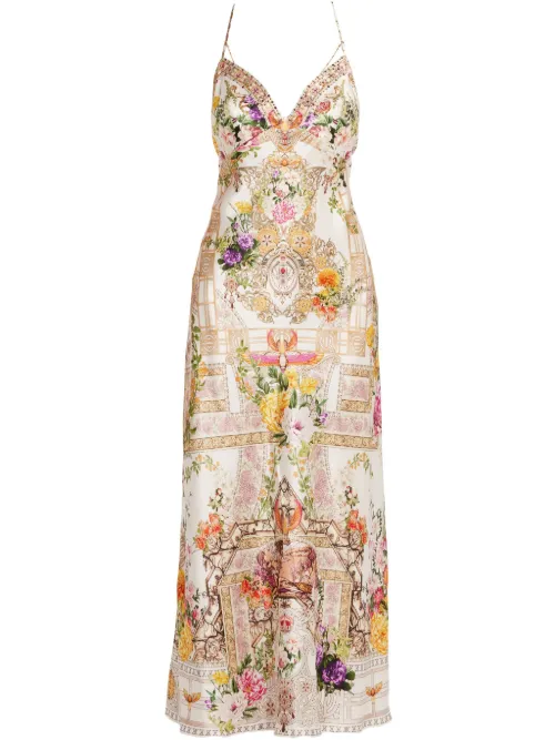 Robe The Egyptian Rose Chain Detail Slip - Camilla - Modalova