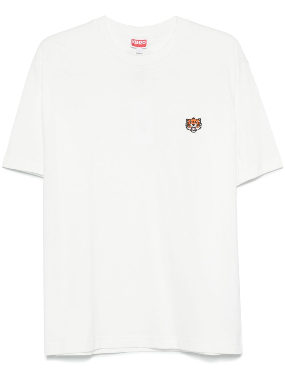 "Lucky Tiger" embroidered T-shirt